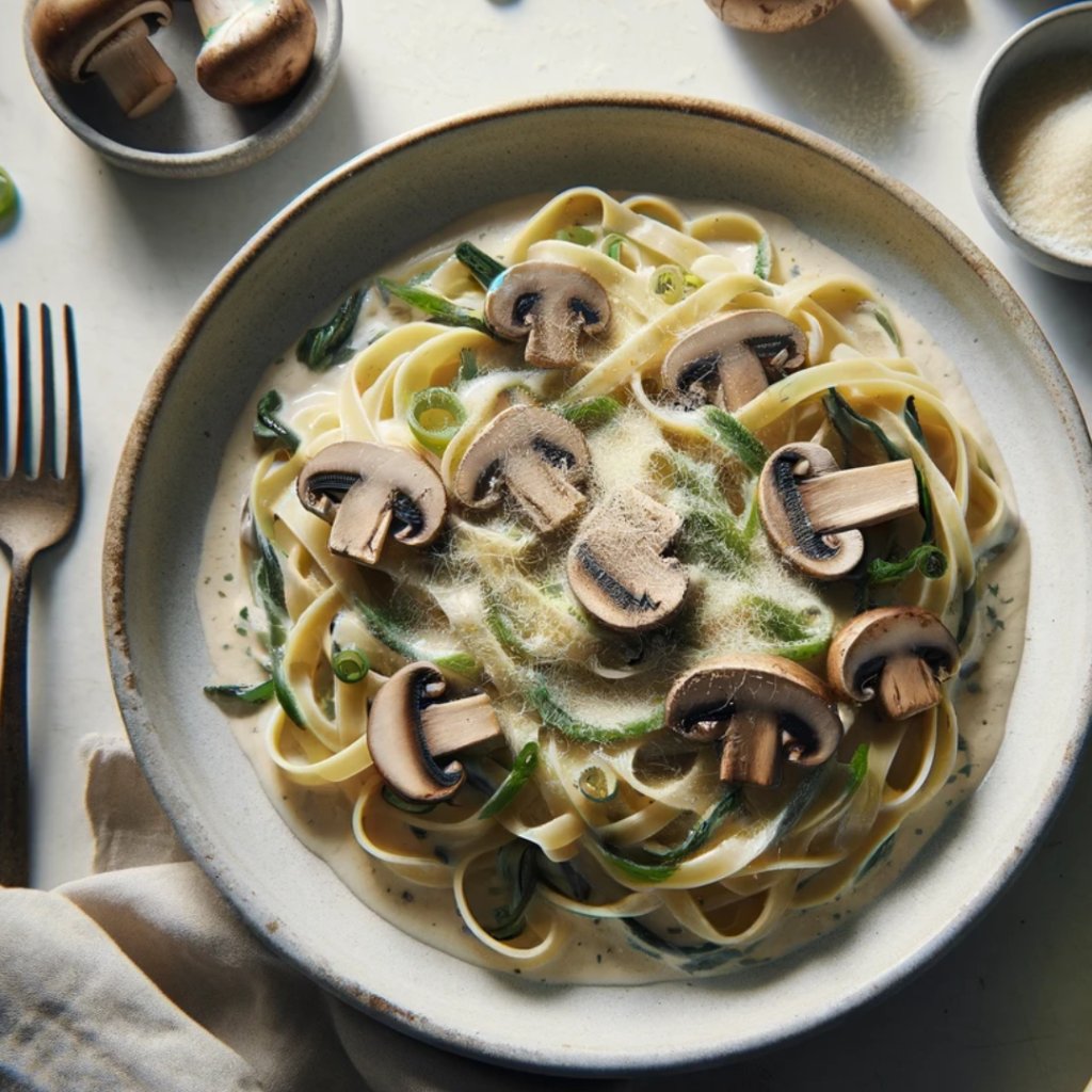 Mushroom and Leek Pasta