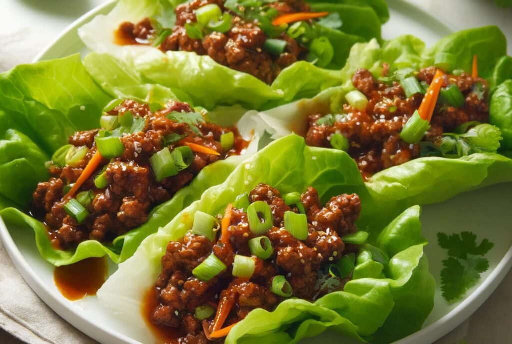 Asian Beef Lettuce Wraps