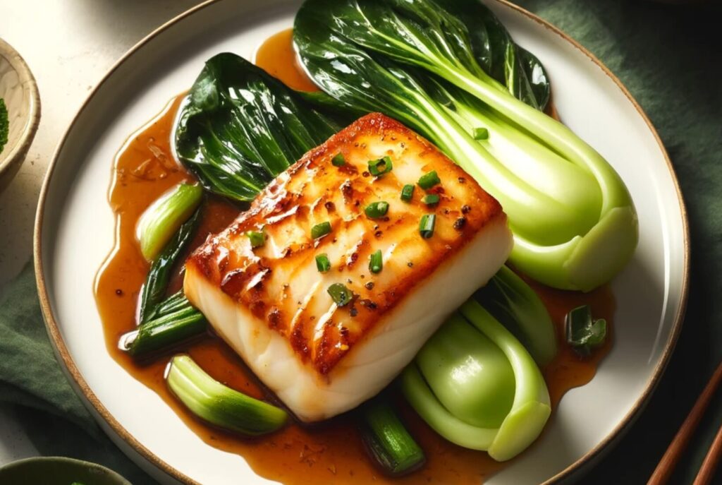 Miso Glazed Cod With Bok Choy