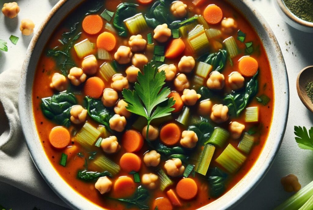 Smoked Paprika and Chickpea Soup