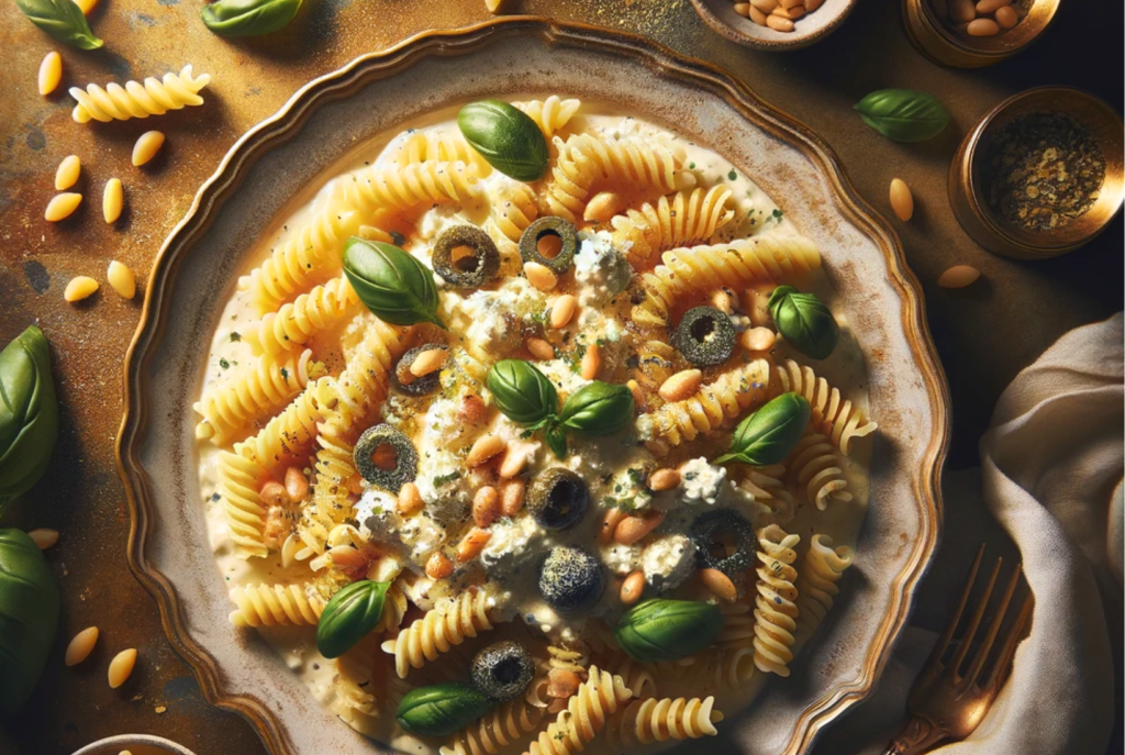 Zesty Ricotta and Olive Pasta