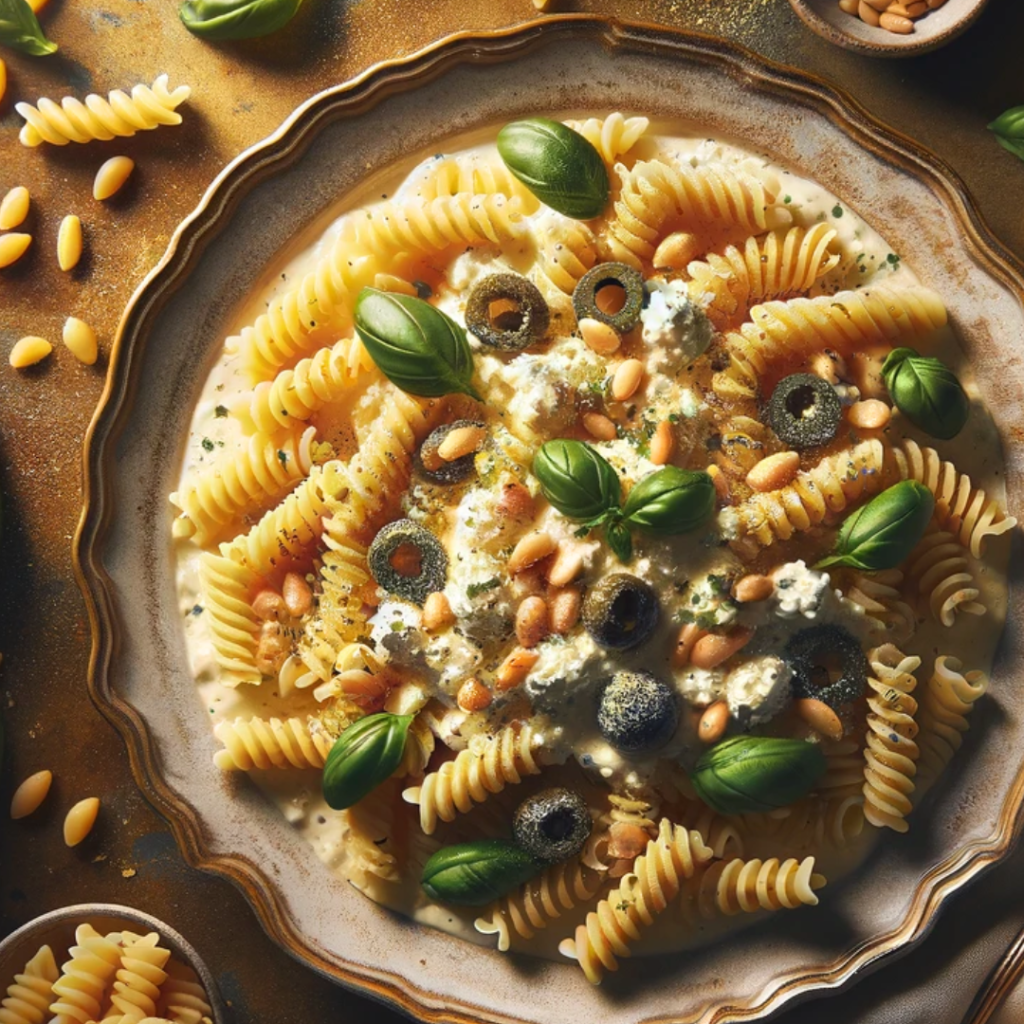 Zesty Ricotta and Olive Pasta