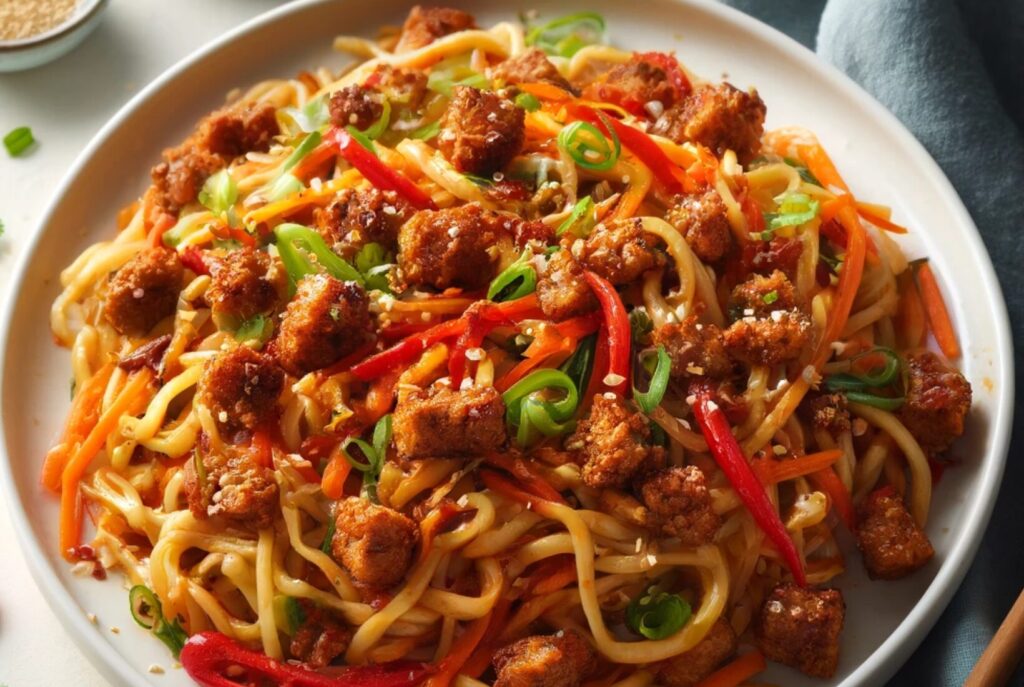 Spicy Ginger Pork Noodles