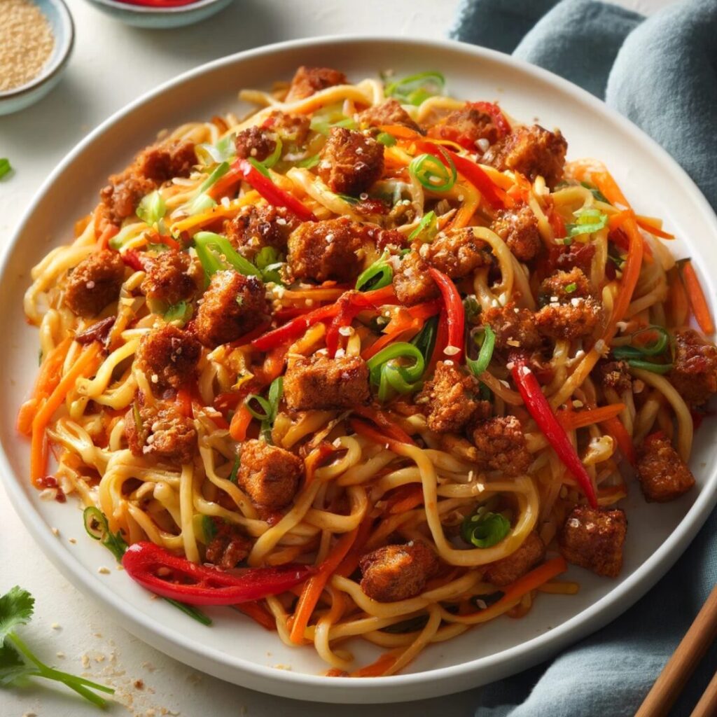 Spicy Ginger Pork Noodles