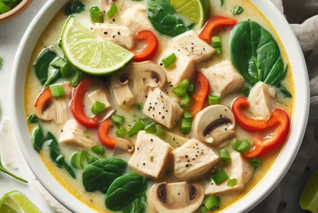 Thai Coconut Lime Chicken Soup