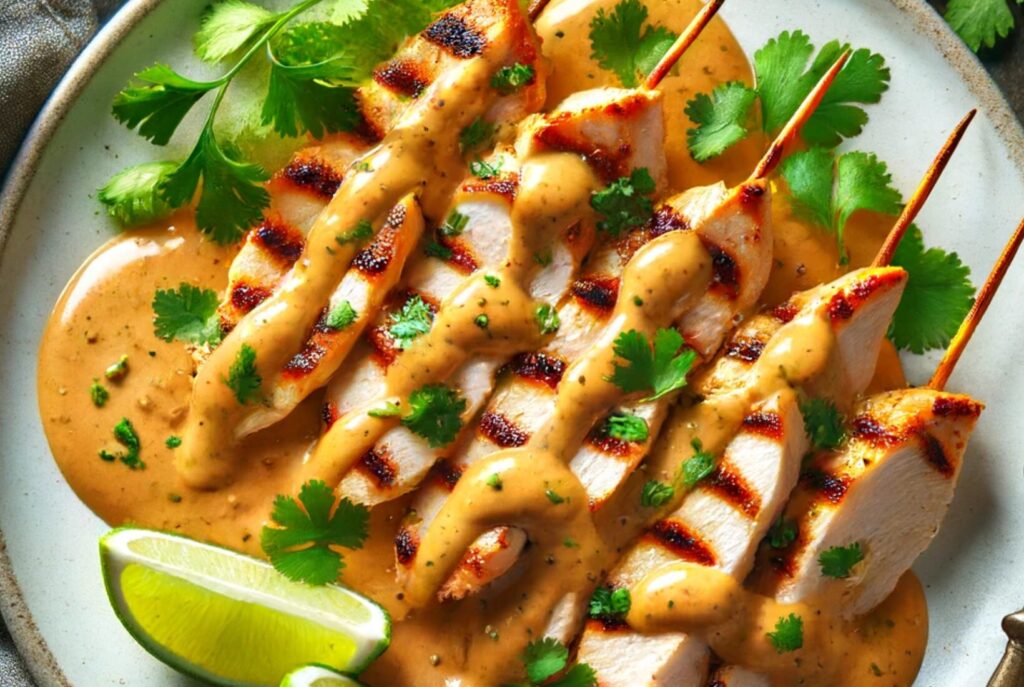 Grilled Chicken with Satay Sauce