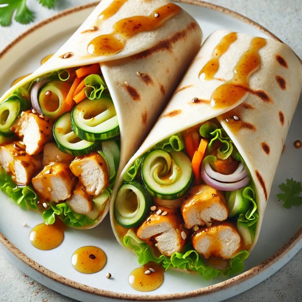 Honey Mustard Chicken Wraps