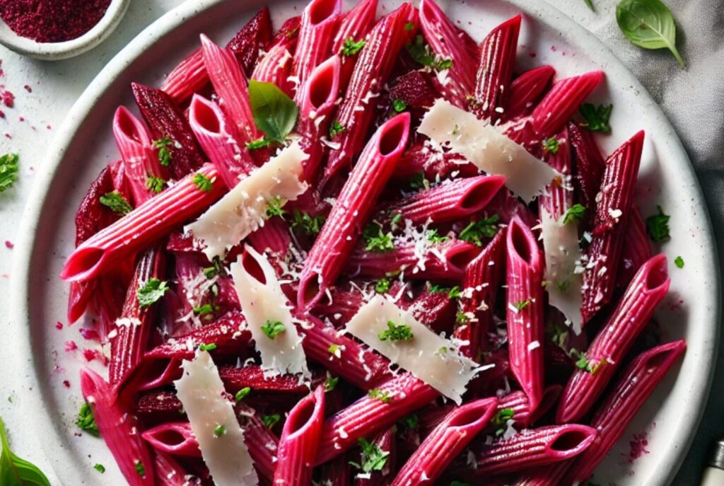 Creamy Beetroot Pasta