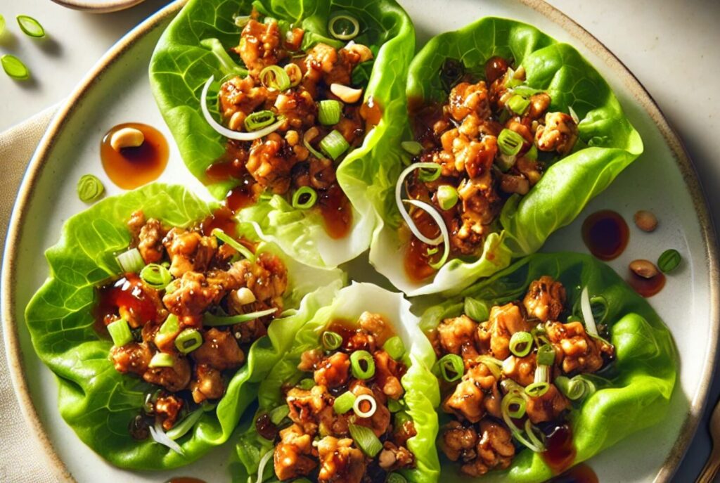 Hoisin Chicken Lettuce Wraps