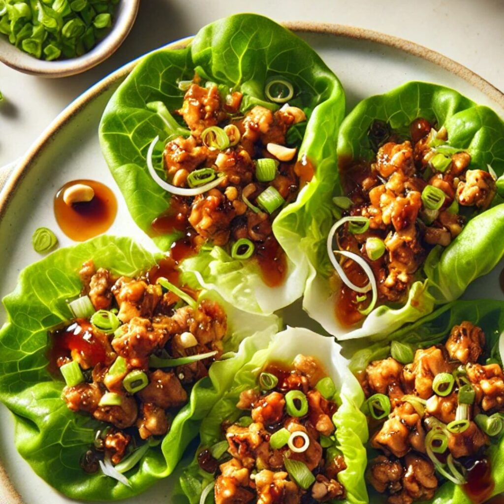 Hoisin Chicken Lettuce Wraps