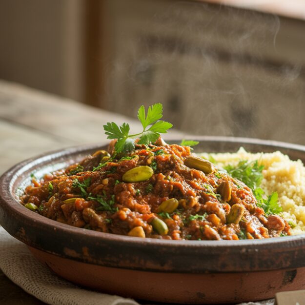 Lamb & Pistachio Tagine with Couscous
