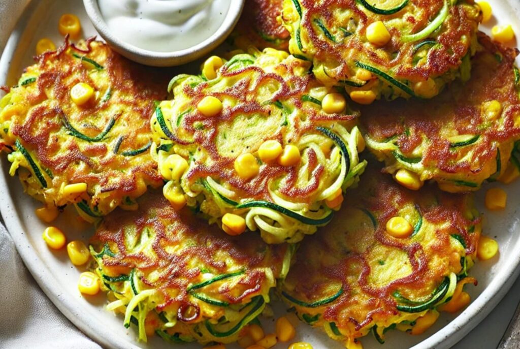 Courgette and Sweetcorn Fritters