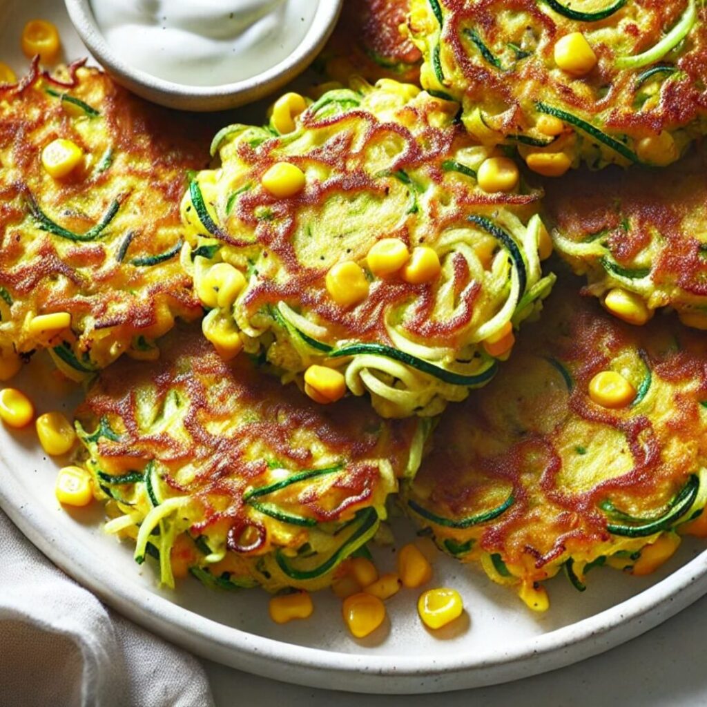 Courgette and Sweetcorn Fritters