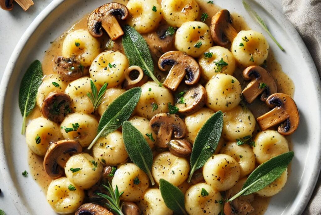 Garlic Mushroom & Sage Gnocchi