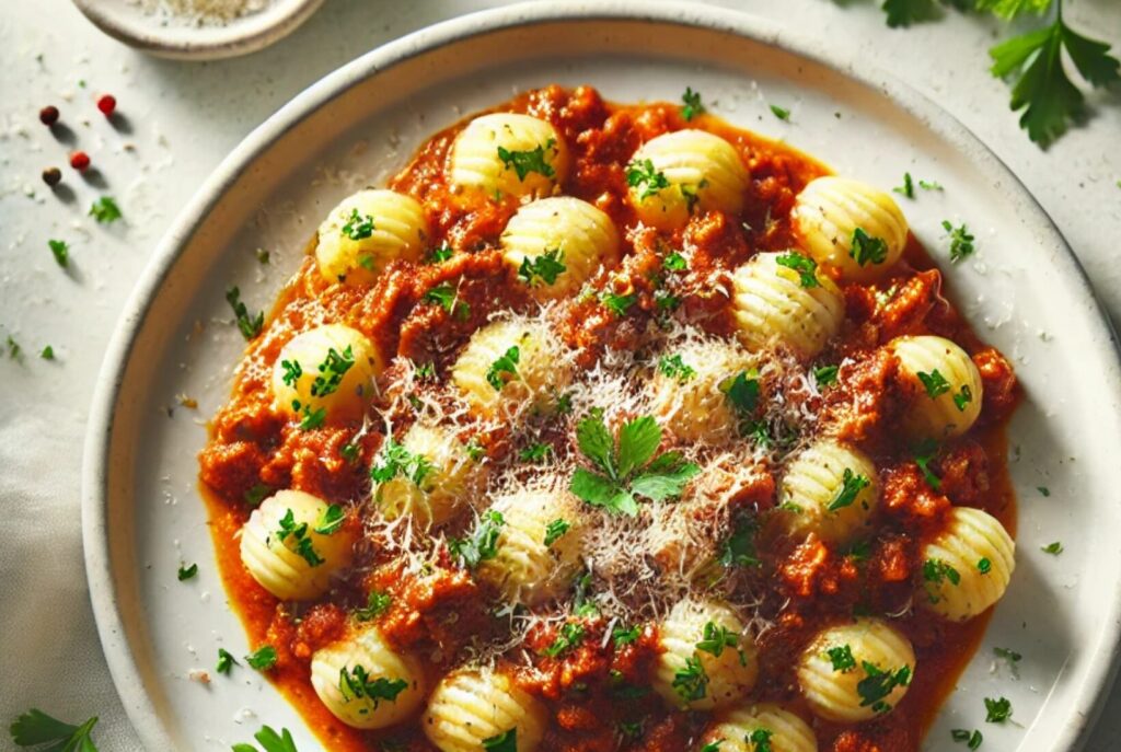 Turkey Gnocchi Bolognese