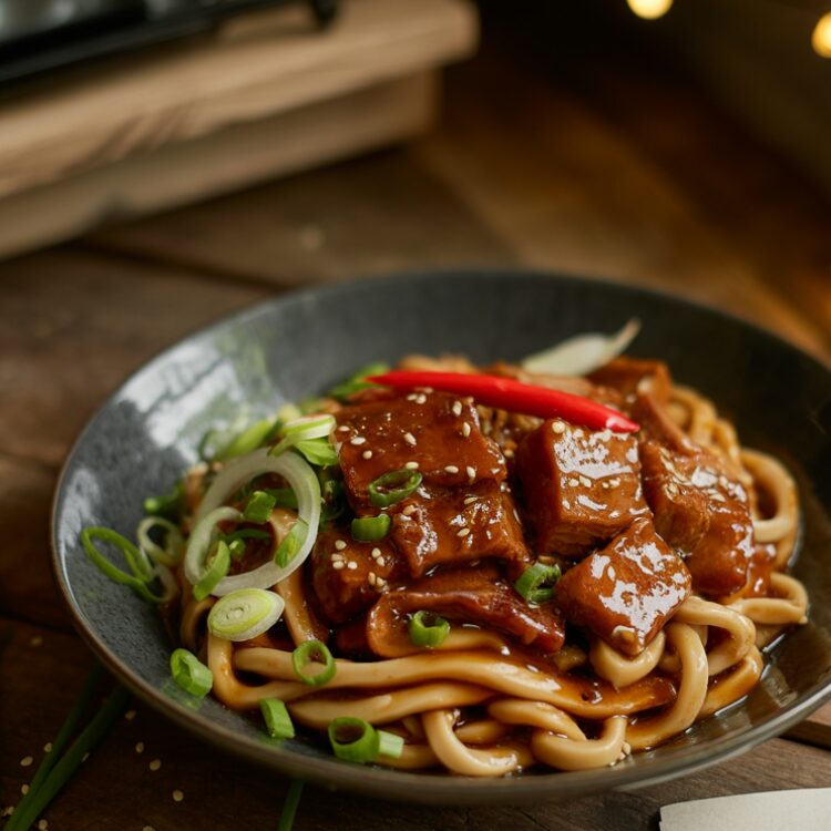 Marmite & Peanut Butter Pork Udon
