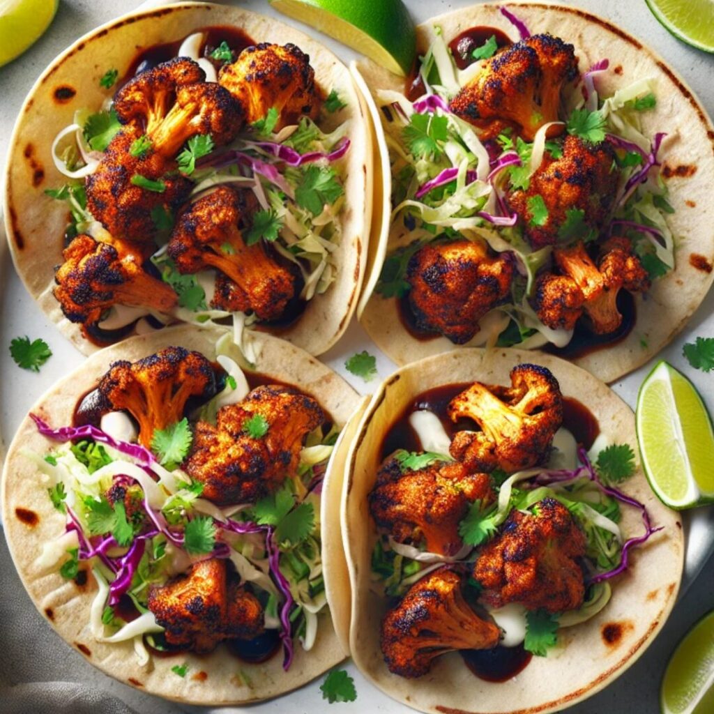 BBQ Cauliflower Tacos