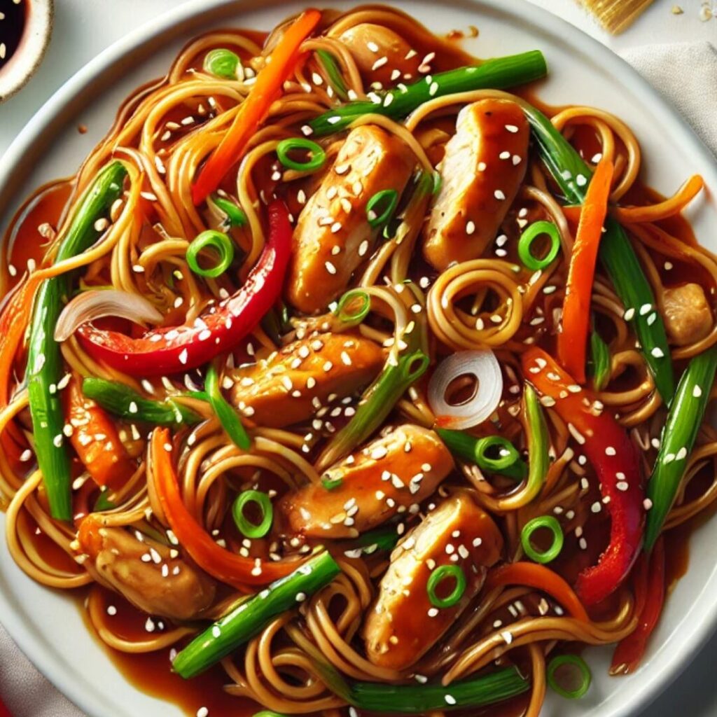 Simple Chicken Chow Mein