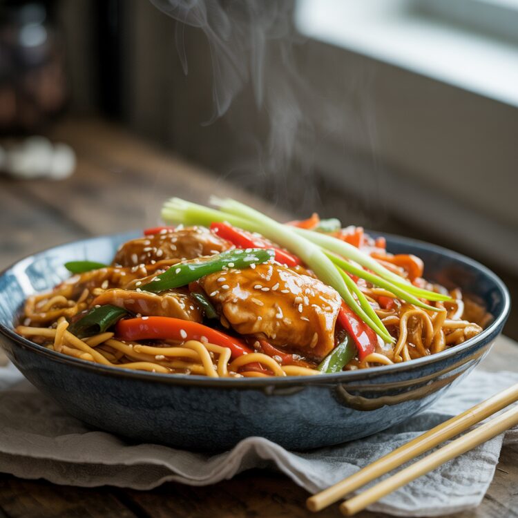 Simple Chicken Chow Mein