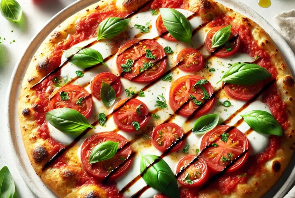 10-Minute Margherita Flatbread Pizza