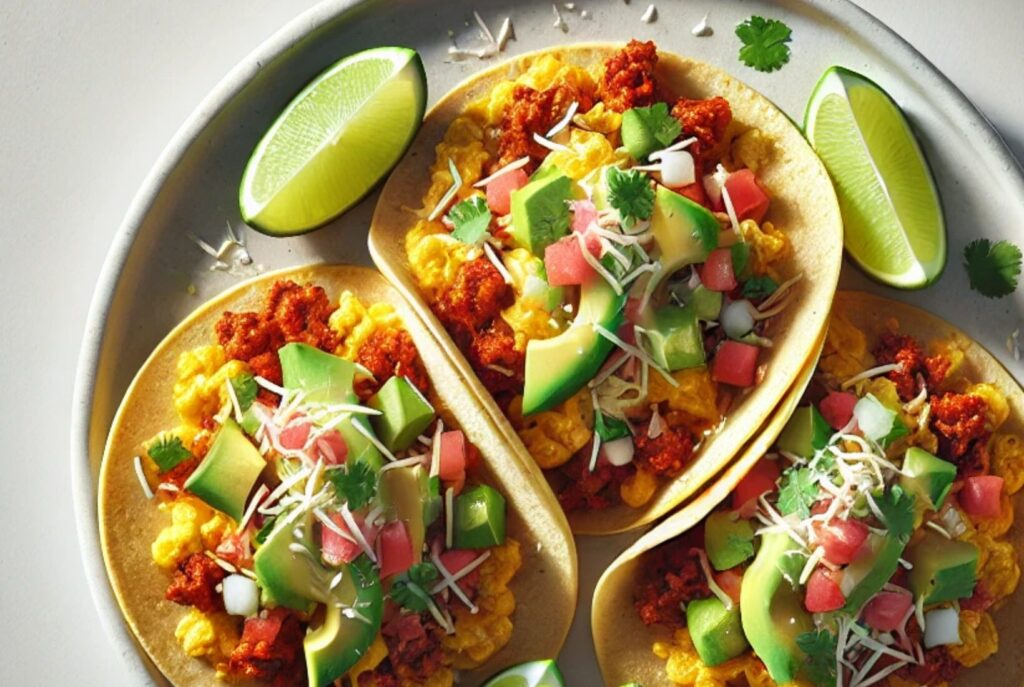 Spicy Chorizo and Egg Tacos